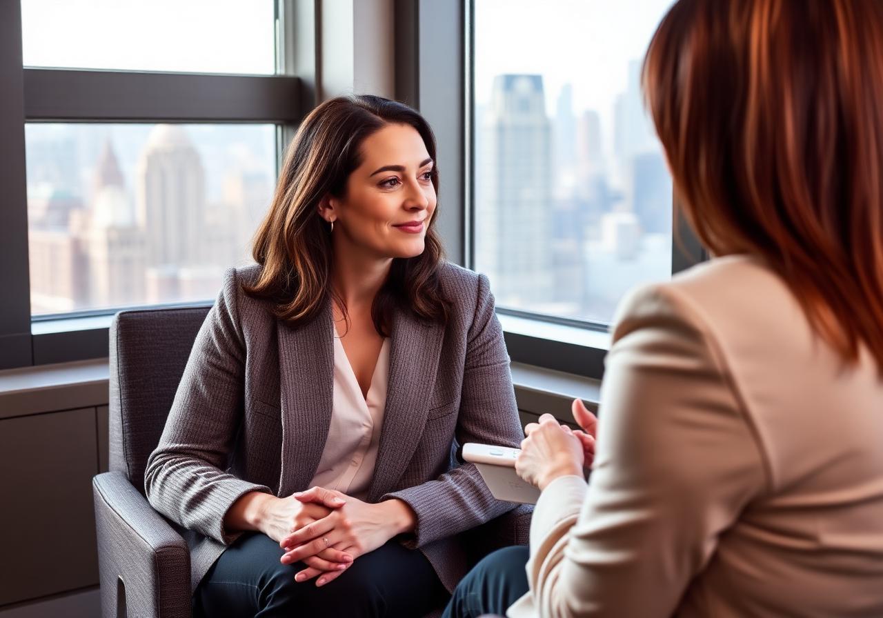 Segal Law Firm attorney in a private consultation with a woman about a chemical hair straightener cancer claim